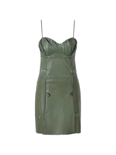 FARM Rio 3D Flower mini dress Green 345850