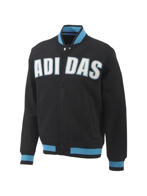 adidas fleece varsity jacket Black Z37740