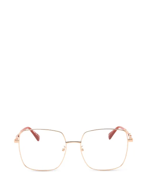 Moschino square full-rim glasses Pink MOS615G0DDB00