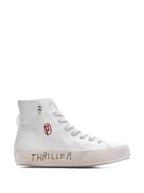 Paly high-top lace-up sneakers White PALY001SNEAKERWHITE