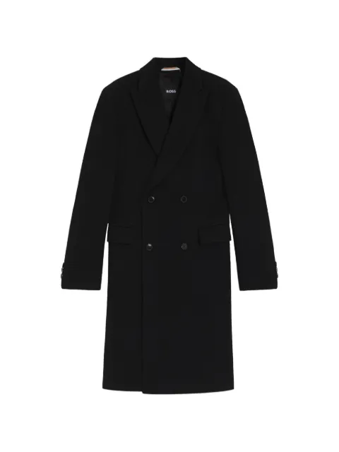 BOSS double-breasted coat Black 50551135001BLACK