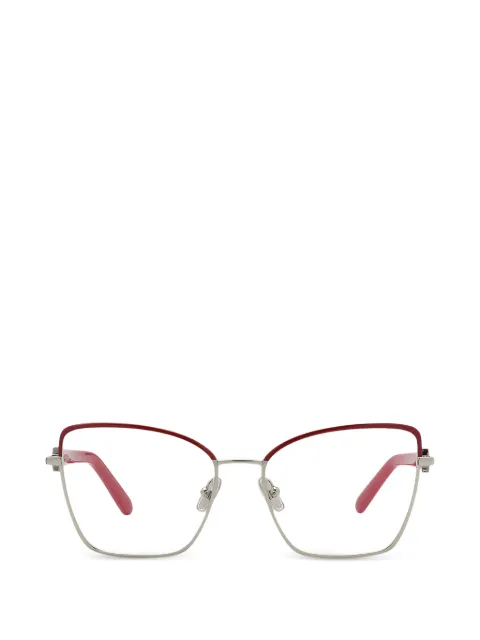 Ferragamo Eyewear butterfly full-rim glasses Silver SF2223N744