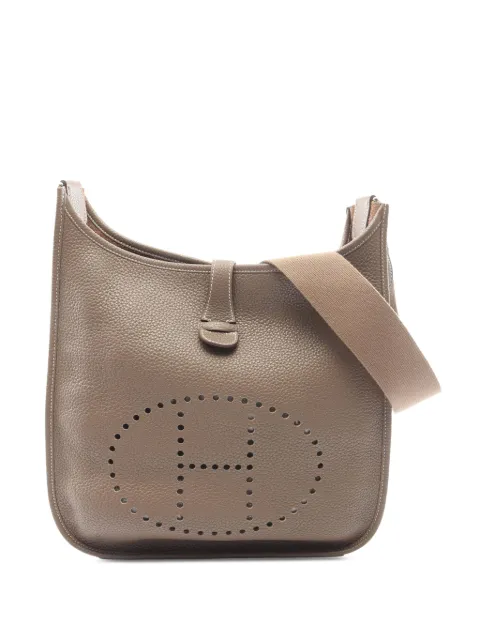 Hermès Pre-Owned 2010 Clemence Evelyne I GM crossbody bag Grey 59M8CRC5E0TNJEZL