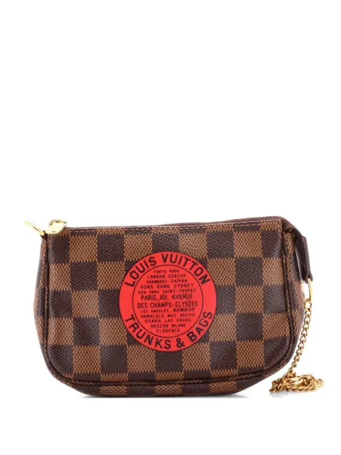 Louis Vuitton Pre-Owned Pochette Accessoires Limited Edition Damier Mini clutch bag Brown N5Y2VQ697P1KJWUJ