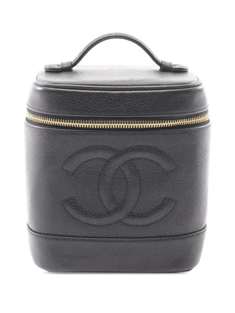 CHANEL Pre-Owned 1994-1996 CC Caviar vanity bag Black SWF87FVOMF0BMDA9