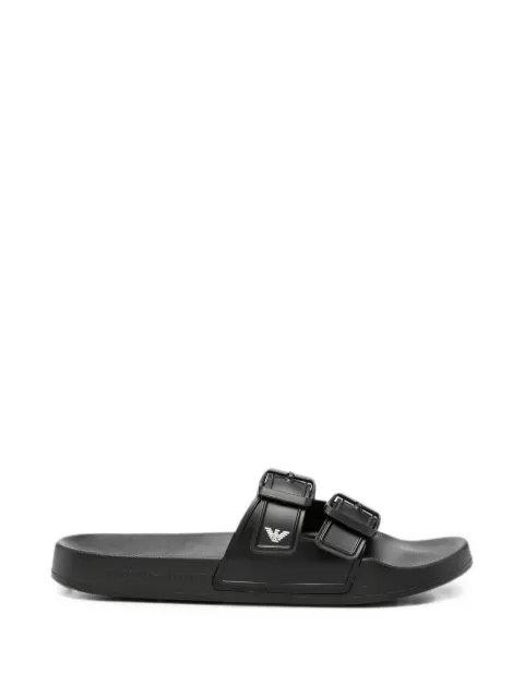 Emporio Armani buckle-fastening slides Black EX000043AF22190