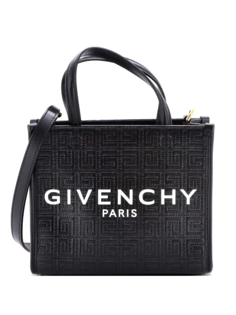 Givenchy Pre-Owned G- 4G Embossed Coated Canvas Mini tote bag Black MM3LIIQOJWFAQWF4