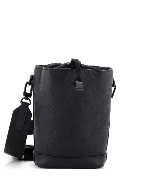 Louis Vuitton Pre-Owned Noe Sling Bag Monogram Shadow Leather shoulder bag Black LOWJOMA4A9LFYMQ3