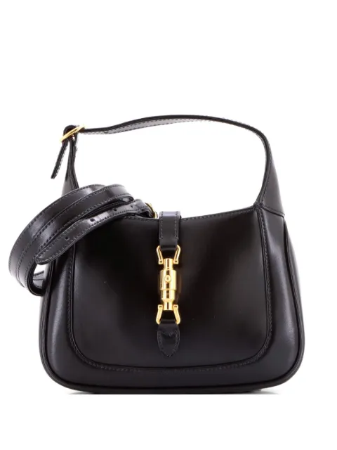 Gucci Pre-Owned Jackie 1961 Leather Mini hobo bag Black 4SVX0QWNB39D10XY