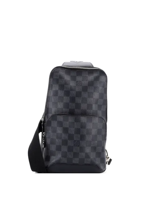 Louis Vuitton Pre-Owned Avenue Sling Bag Damier Graphite crossbody bag Black QEOI2N1B4RWFR6AI