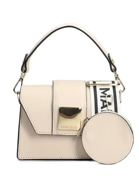 Marc Ellis S Kourtney logo-plaque shoulder bag Neutrals KOURTNEYSRH