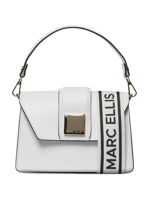 Marc Ellis Kourtney logo-plaque tote bag White KOURTNEYMRH