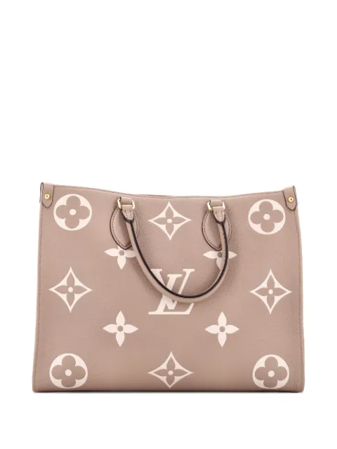 Louis Vuitton Pre-Owned OnTheGo Tote Bicolor Monogram Empreinte Giant MM shoulder bag Neutrals J1JLSL2YR22GXOOH