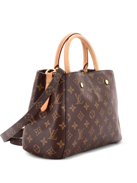 Louis Vuitton Pre-Owned Montaigne Handbag Monogram Canvas BB satchel Brown 8H18P9OCXYRXGA03