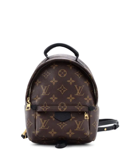 Louis Vuitton Pre-Owned Palm Springs Monogram Canvas Mini backpack Brown NCNCY0402K0VE81L