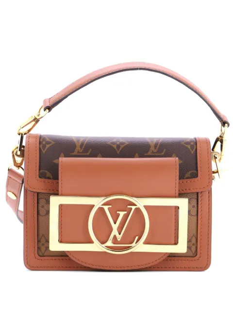 Louis Vuitton Pre-Owned Dauphine Lock XL Shoulder Bag Reverse Monogram Canvas Mini crossbody bag Brown A2O2ZPLSUUCKZRPS