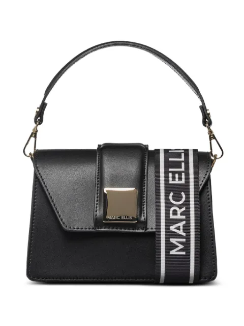 Marc Ellis Kourtney logo-strap tote bag Black KOURTNEYMRH