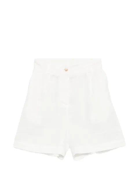 MC2 Saint Barth Maggy logo-embroidered shorts White MGG0001