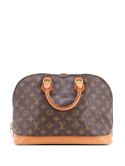 Louis Vuitton Pre-Owned Alma Handbag Monogram Canvas MM satchel Brown 9EEFVXKBK4B05L73