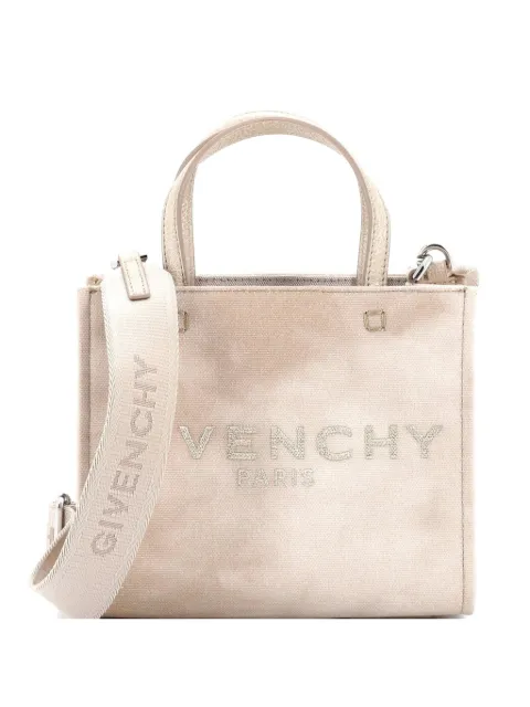 Givenchy Pre-Owned G- Canvas Mini tote bag Neutrals 6846GMANHY4XGFR7