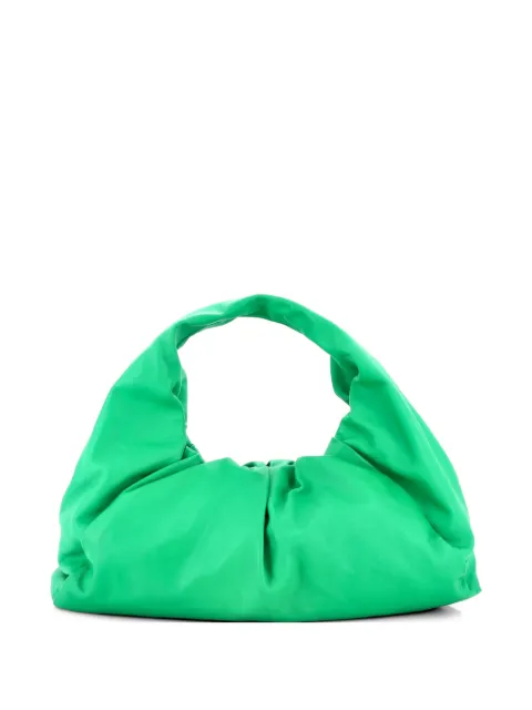 Bottega Veneta Pre-Owned The Shoulder Pouch Leather Maxi hobo bag Green 48DCXNC6J9SRUJ10