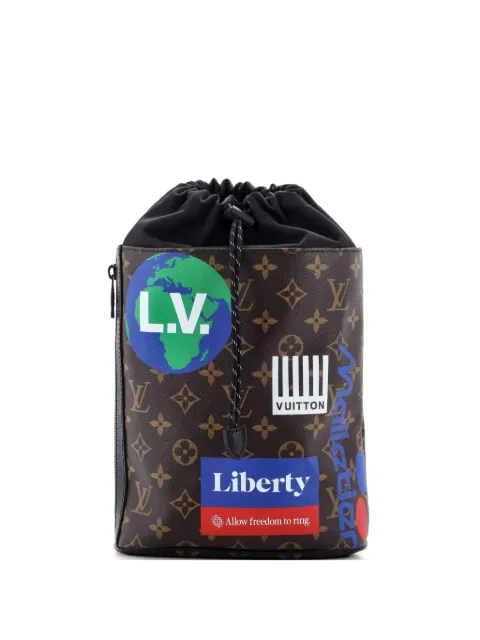 Louis Vuitton Pre-Owned Chalk Sling Bag Limited Edition Logo Story Monogram Canvas crossbody bag Brown 3YHXLAHSWVXCQMCN