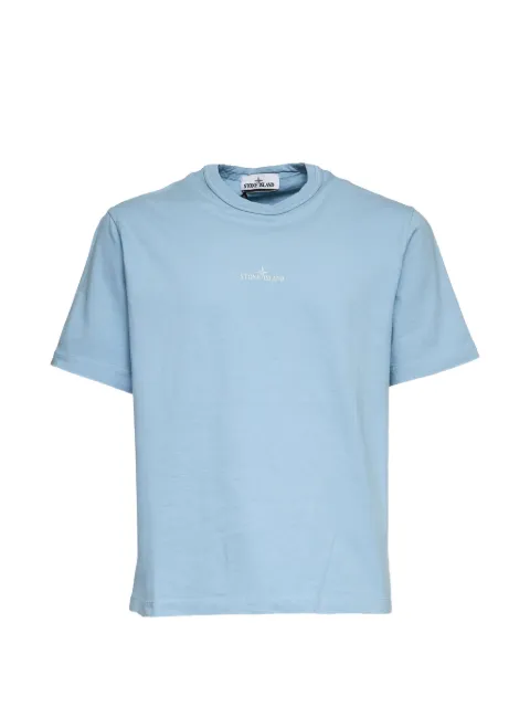Stone Island 2100025 combed organic cotton jersey T-shirt Blue L1S152100025S0115