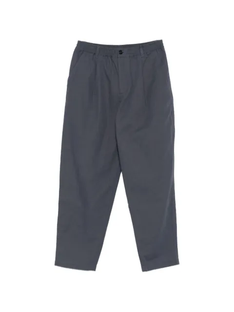 Maison Kitsuné pleated elasticated-waist trousers Blue QM01104WW9107