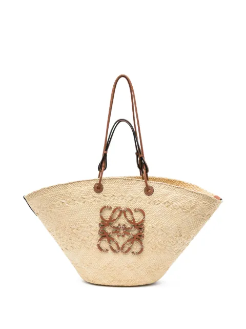LOEWE Anagram woven tote bag Neutrals AABKF04X03