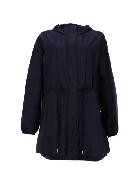 Moncler hooded drawstring-waist coat Blue 1A00135539ZD742