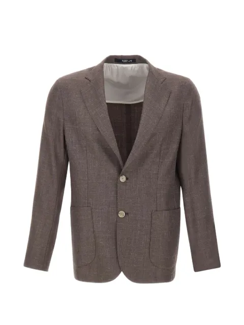 Barba Easy J Mono patch-pockets blazer Brown 530630028
