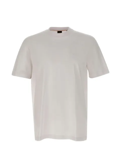 BOSS logo-embroidered T-shirt White 50554790