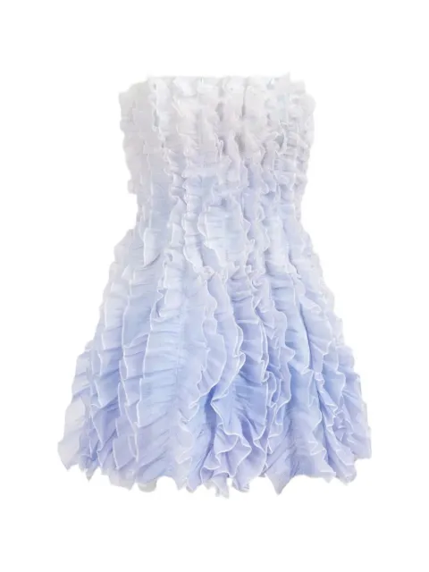 Aje Temperance ruffled mini dress Blue 26SU5229