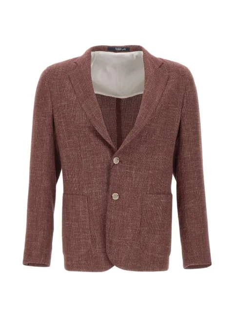 Barba Easy J Mono button patch-pocket blazer Red 53004