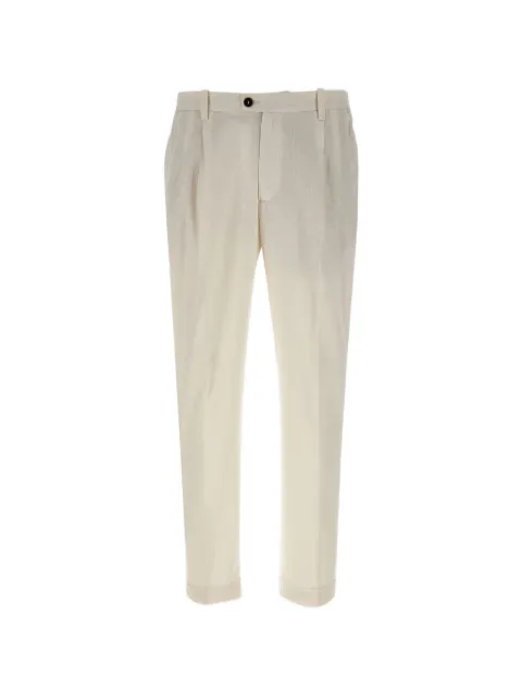 DEVORE elasticated-pleated trousers Neutrals DVR57CLI10020106