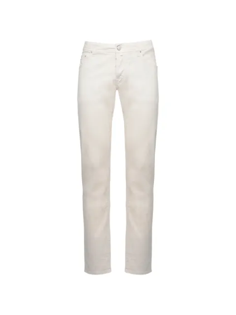 Jacob Cohën logo-patch jeans White QE007054S3756TRA46