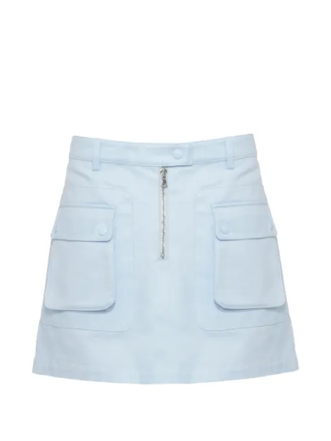 Casablanca zip-fastening cargo-pocket mini skirt Blue WSS26SK20701