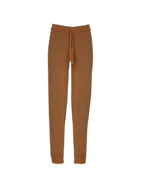 Kangra glitter-effect drawstring track pants Brown 354015310