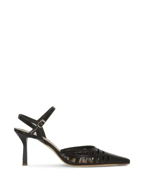 Julie Dee cut-out pointed-toe pumps Brown ME626