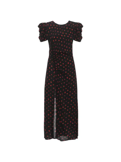 MAR DE MARGARITAS Kristel midi dress Black MMABW01537PTTS0053ROSENERO