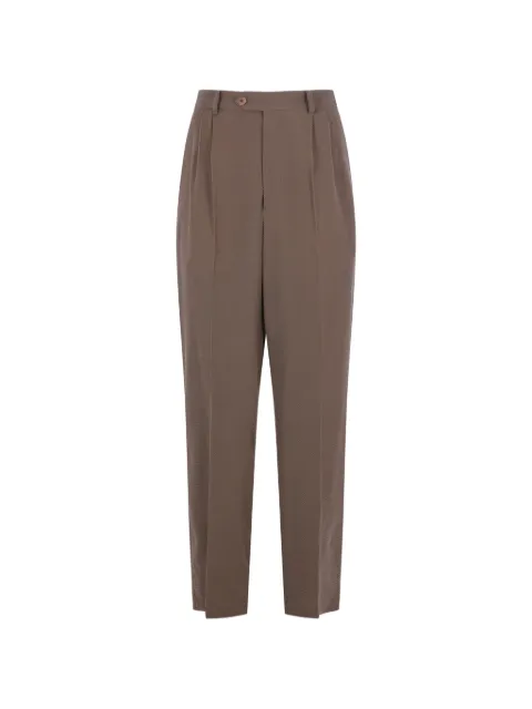 Magliano herringbone pleated trousers Neutrals V6802680557