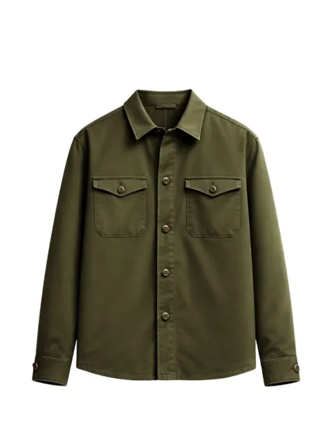 FRANZESE COLLECTION chest-pockets button-down jacket Green 2OS42AATXAYEUE53