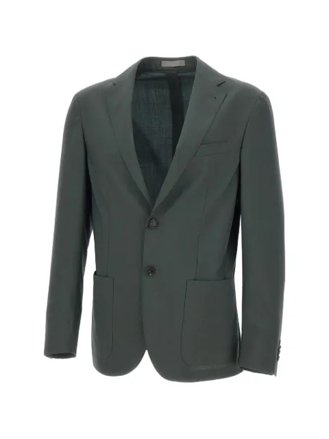 Corneliani single-breasted blazer Green 27X57927184870507R