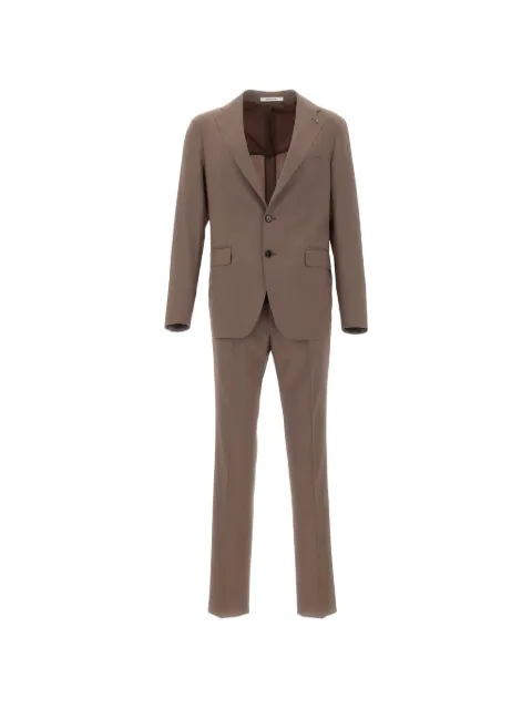 Tagliatore single-breasted wool suit Brown 2SVS22B11550061T1129