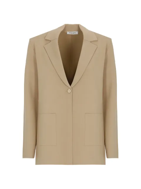 Kangra single-breasted patch-pocket blazer Neutrals 39405706
