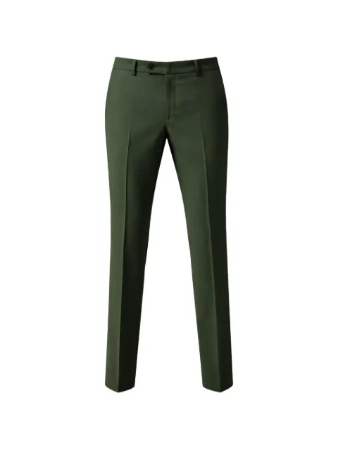 FRANZESE COLLECTION button-fastening pleated trousers Green 4C10EAUTXAYEUE53
