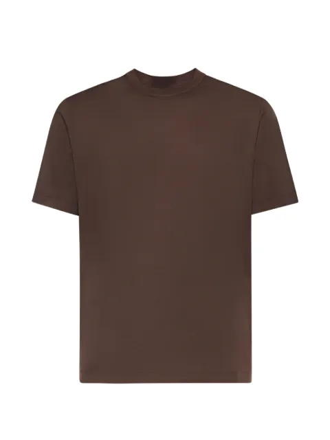 Giuliano Galiano crew-neck short-sleeve T-shirt Brown VICEMORO