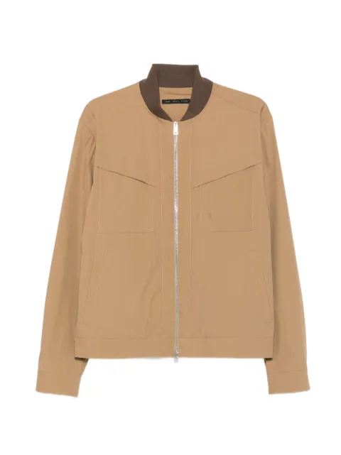 Low Brand zip-up chest-pocket jacket Brown LJ26002