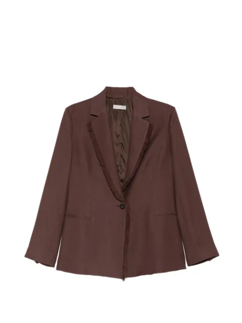 Antonelli Finnegan fringe-trim jacket Brown Q3681T935