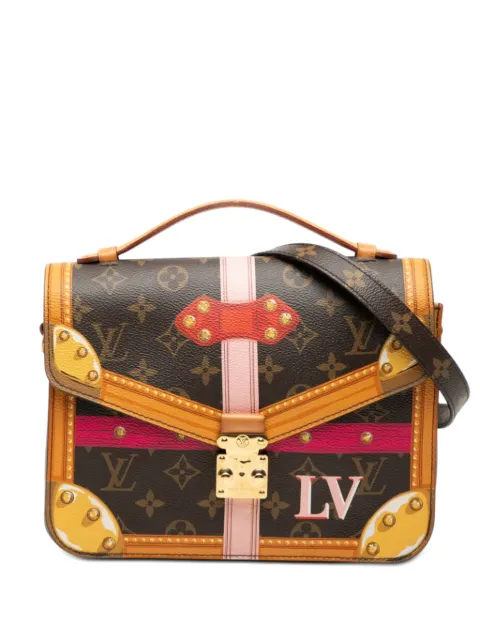 Louis Vuitton Pre-Owned 2018 Monogram Summer Trunk Pochette Metis satchel Brown ZPY8KES6RILS14TE